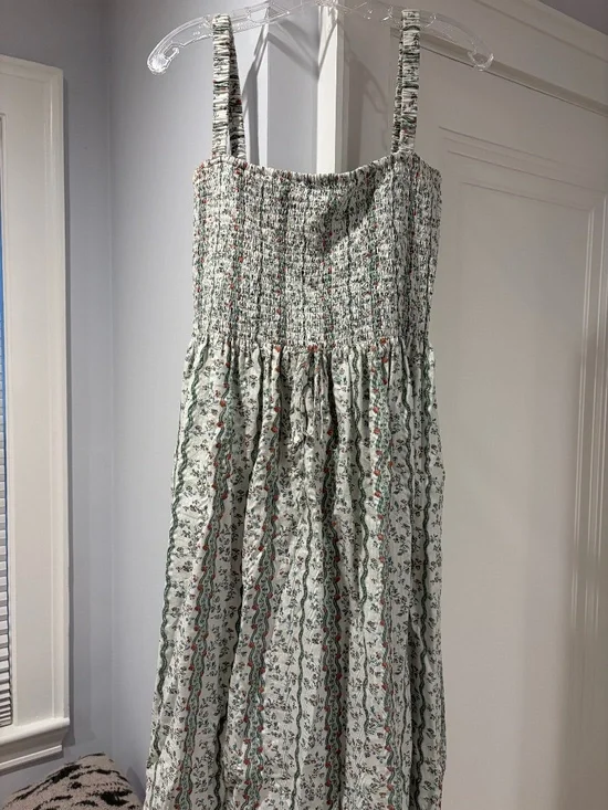 Hill House Home The Anita Nap Dress - Green Provence Floral - Picture 1 of 5